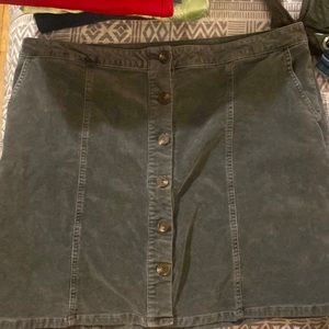 Grey Corduroy skirt